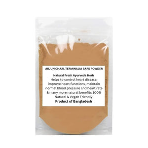 Arjun Chaal Powder 100g Terminalia Arjun Ki Chaal Arjuna Bark Herbs Heart Tonic Aromique Beauty Ltd