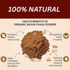 Arjun Chaal Powder 100g Terminalia Arjun Ki Chaal Arjuna Bark Herbs Heart Tonic Aromique Beauty Ltd