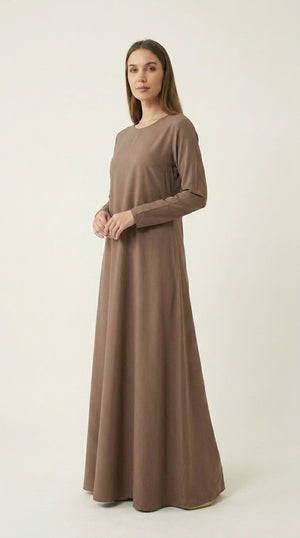 Brown Premium Nida Abaya Emarati