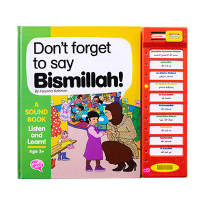 Desi Doll Don’t Forget to Say Bismillah Sound Book – Islamic Story Book for Kids Emarati