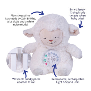 Desi Doll Sheepy Sleepytime Sheep – Soft Sleep Aid Plush Toy for Babies & Kids Emarati