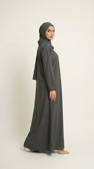Grey Premium Nida Abaya Emarati
