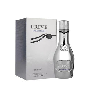 Prive Platinum Silver Eau de Parfum 100ml Riiffs Perfumes Emarati