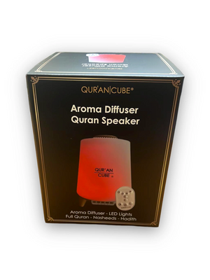 Quran Cube Aroma Diffuser with Quran Speaker – LED Humidifier with Nasheeds Audio Emarati
