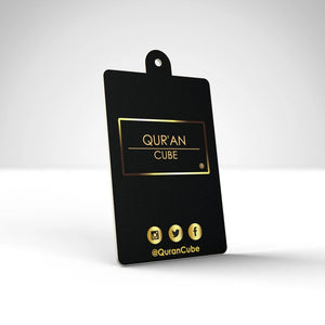Quran Cube Car Air Freshener – Islamic Scent Card with Safar Dua & Travel Dua Emarati