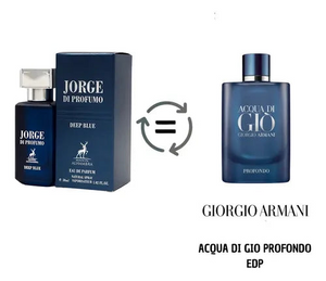Jorge Di Profumo Deep Blue Eau de Parfum 100ml Maison Alhambra Emarati