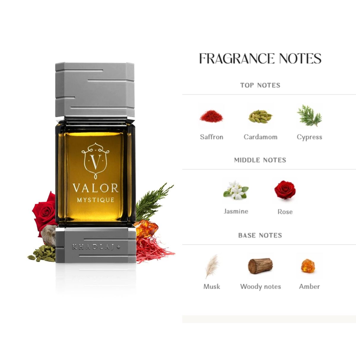 Valor Mystique Perfume 100ml EDP by Khadlaj  Emarati