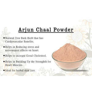 Arjun Chaal Powder 100g Terminalia Arjun Ki Chaal Arjuna Bark Herbs Heart Tonic Aromique Beauty Ltd