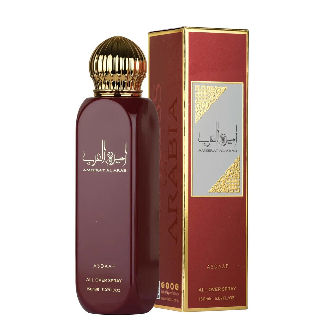 Ameerat Al Arab All Over Spray 150ml Lattafa - Aromique Beauty Ltd