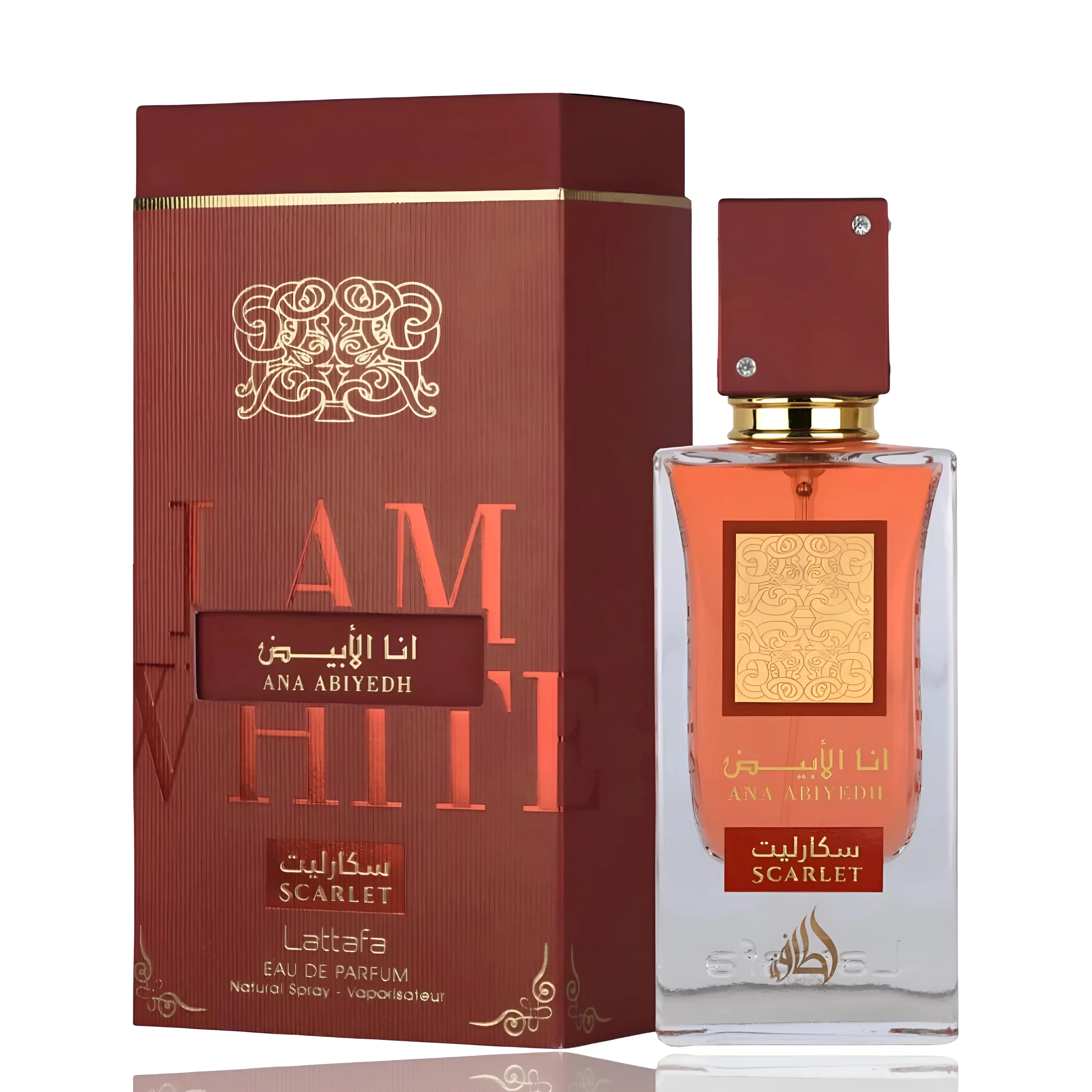 Ana Abiyedh Scarlet Perfume 100ml EDP Lattafa - Aromique Beauty Ltd