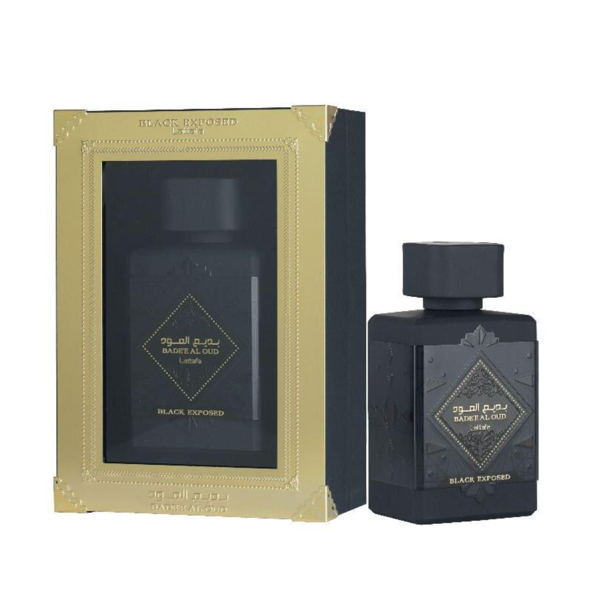 Badee Al Oud Black Exposed Perfume 100ml EDP Lattafa  Emarati