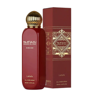 Badee Al Oud Sublime All Over Spray 150ml Lattafa - Aromique Beauty Ltd