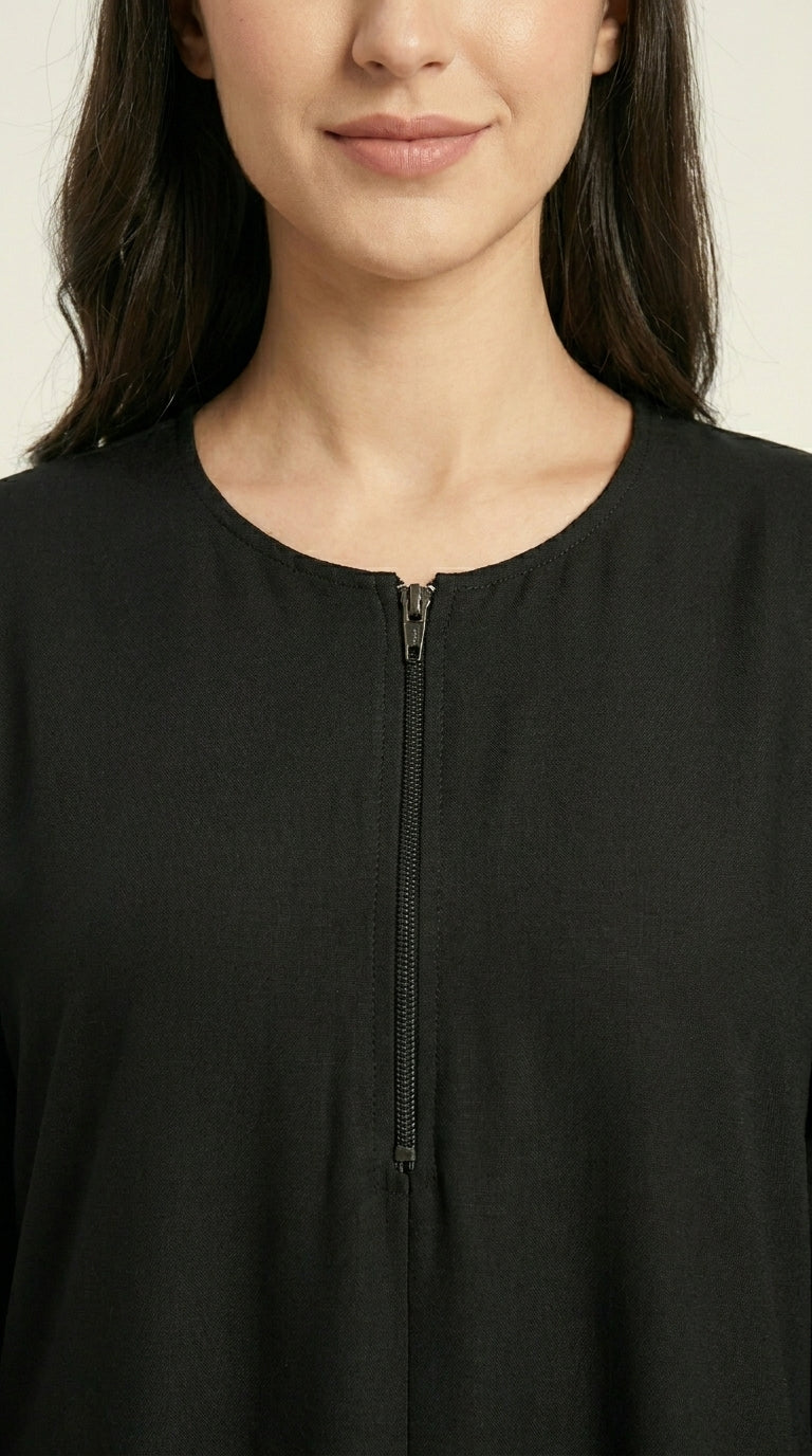 Black Premium Nida Abaya  Emarati