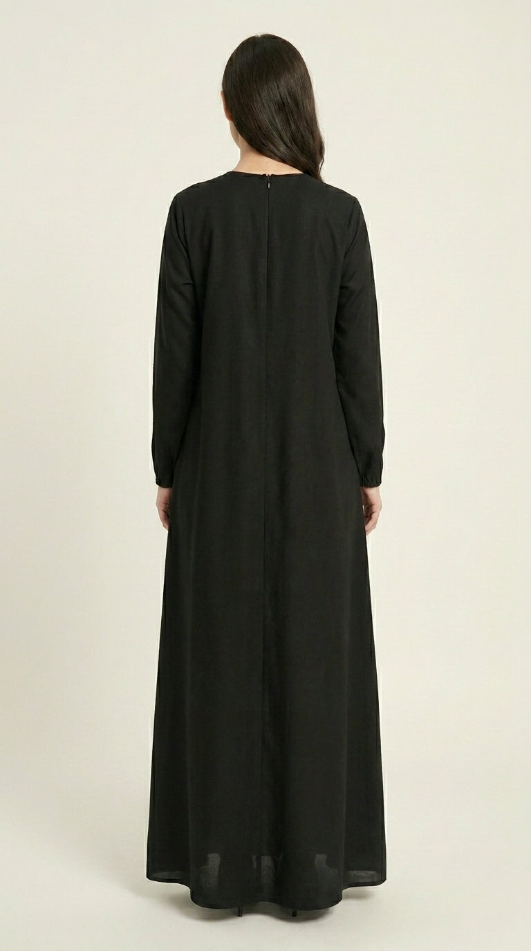 Black Premium Nida Abaya  Emarati
