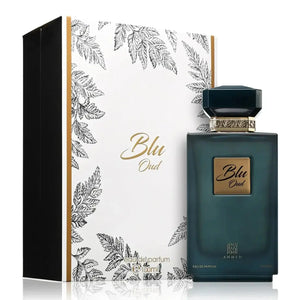 Blue Oud Perfume 100ml EDP Ahmed Al Maghribi - Aromique Beauty Ltd