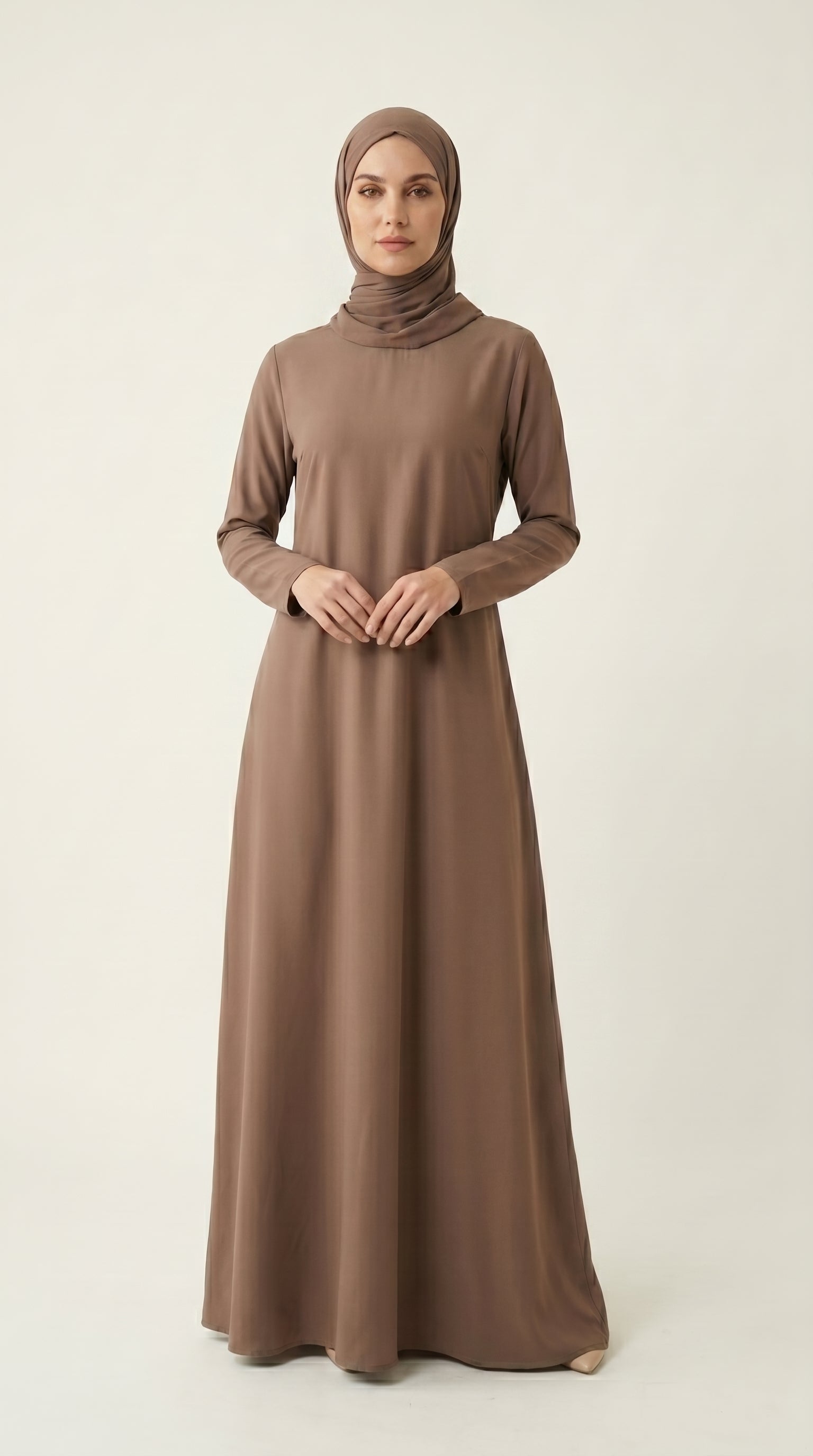 Brown Premium Nida Abaya  Emarati