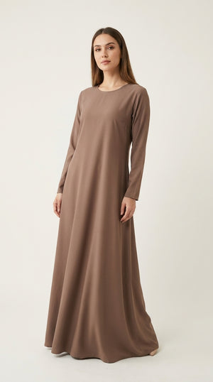 Brown Premium Nida Abaya  Emarati