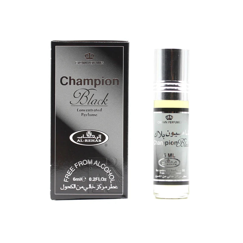 Champion Black Perfume Oil 6ml Al Rehab  Emarati