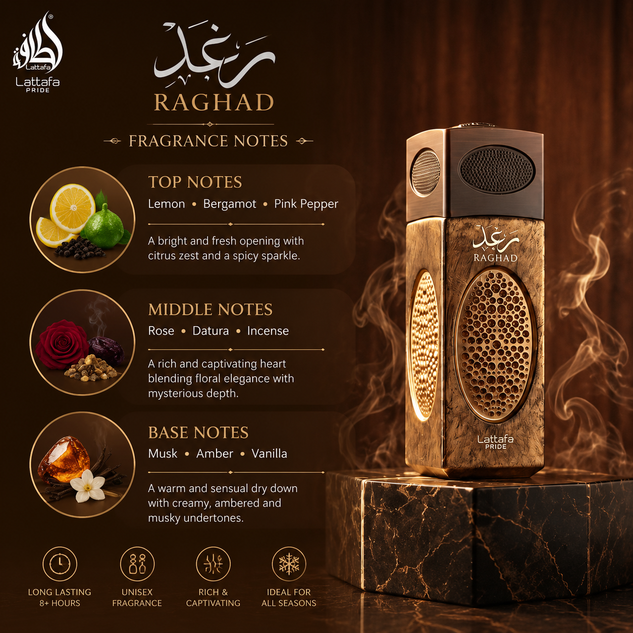 Raghad Eau de Parfum 100ml Lattafa  Emarati
