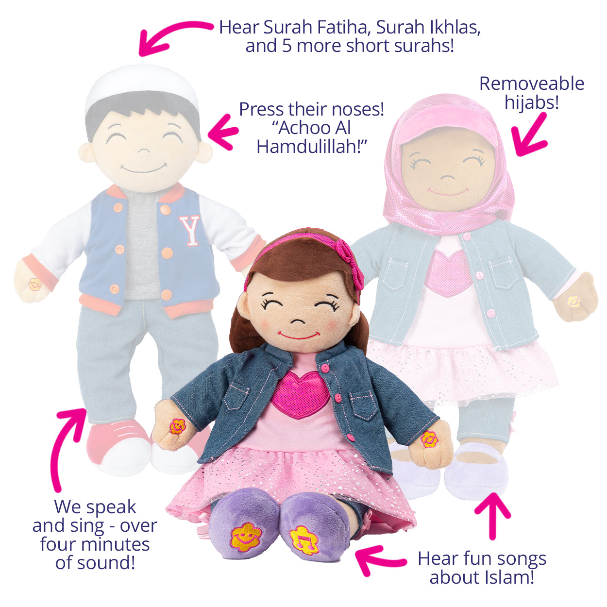 Desi Doll Aamina Speaking Doll – English & Arabic Islamic Talking Doll for Kids  Emarati