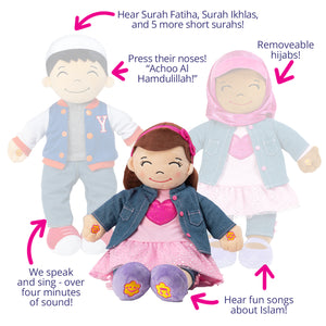Desi Doll Aamina Speaking Doll – English & Arabic Islamic Talking Doll for Kids  Emarati