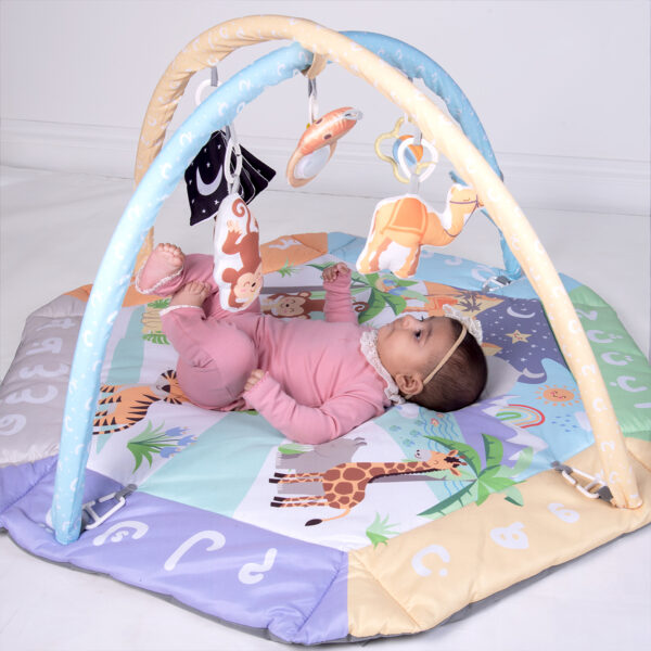 Desi Doll Arabic Alphabet 5-in-1 Activity Gym & Playmat for Babies  Emarati