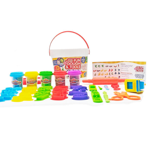 Desi Doll Arabic Letters Fun Dough Set – Kids Educational Learning Toy  Emarati