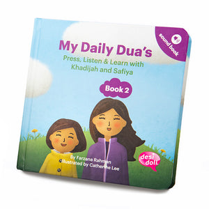 Desi Doll My Daily Duas Story Sound Books 2 – Islamic Learning Books for Kids  Emarati