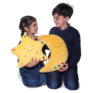 Desi Doll My Quran Pillow (Moon Shape) – Islamic Kids Learning Pillow with Light & Sound  Emarati