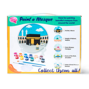 Desi Doll Paint a Mosque (Dome of the Rock) Plaster Painting Kit – Islamic DIY Craft Kit for Kids  Emarati