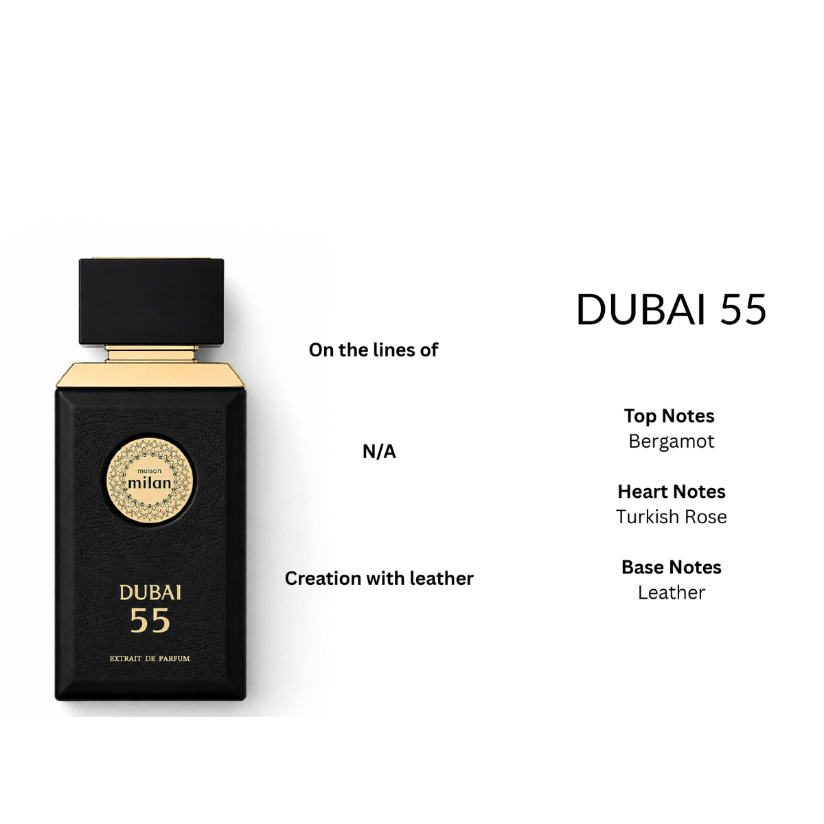 Dubai 55 Extrait de Perfume 100ml Maison Milan  Emarati