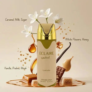 Eclaire Deodorant Body Spray 200ml Lattafa - Aromique Beauty Ltd