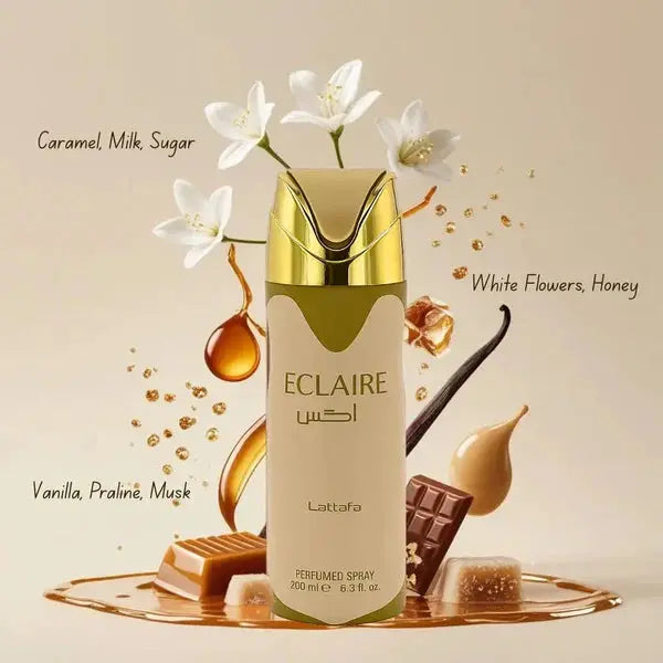 Eclaire Deodorant Body Spray 200ml Lattafa - Aromique Beauty Ltd