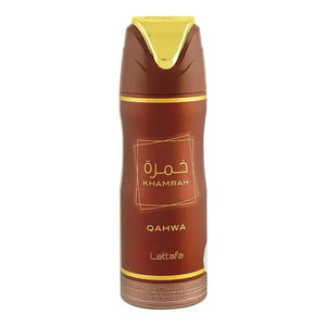 Khamrah Qahwa Deodorant Body Spray 200ml Lattafa - Aromique Beauty Ltd