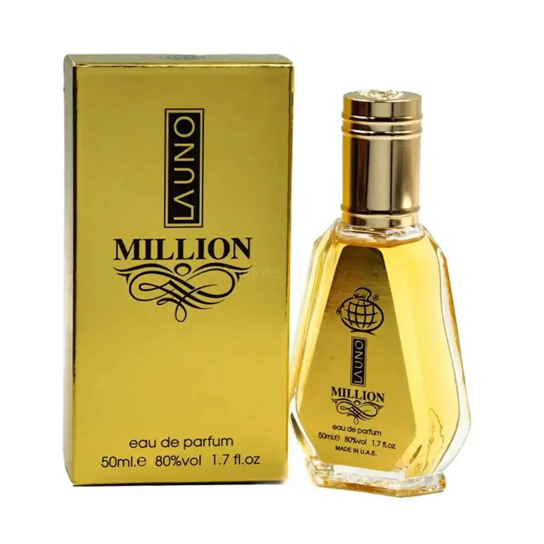 La Uno Million Perfume 50ml EDP Fragrance World - Aromique Beauty Ltd