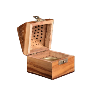 Pyramid Wooden Bakhoor Burner Handcrafted Incense Burner-Small  Emarati