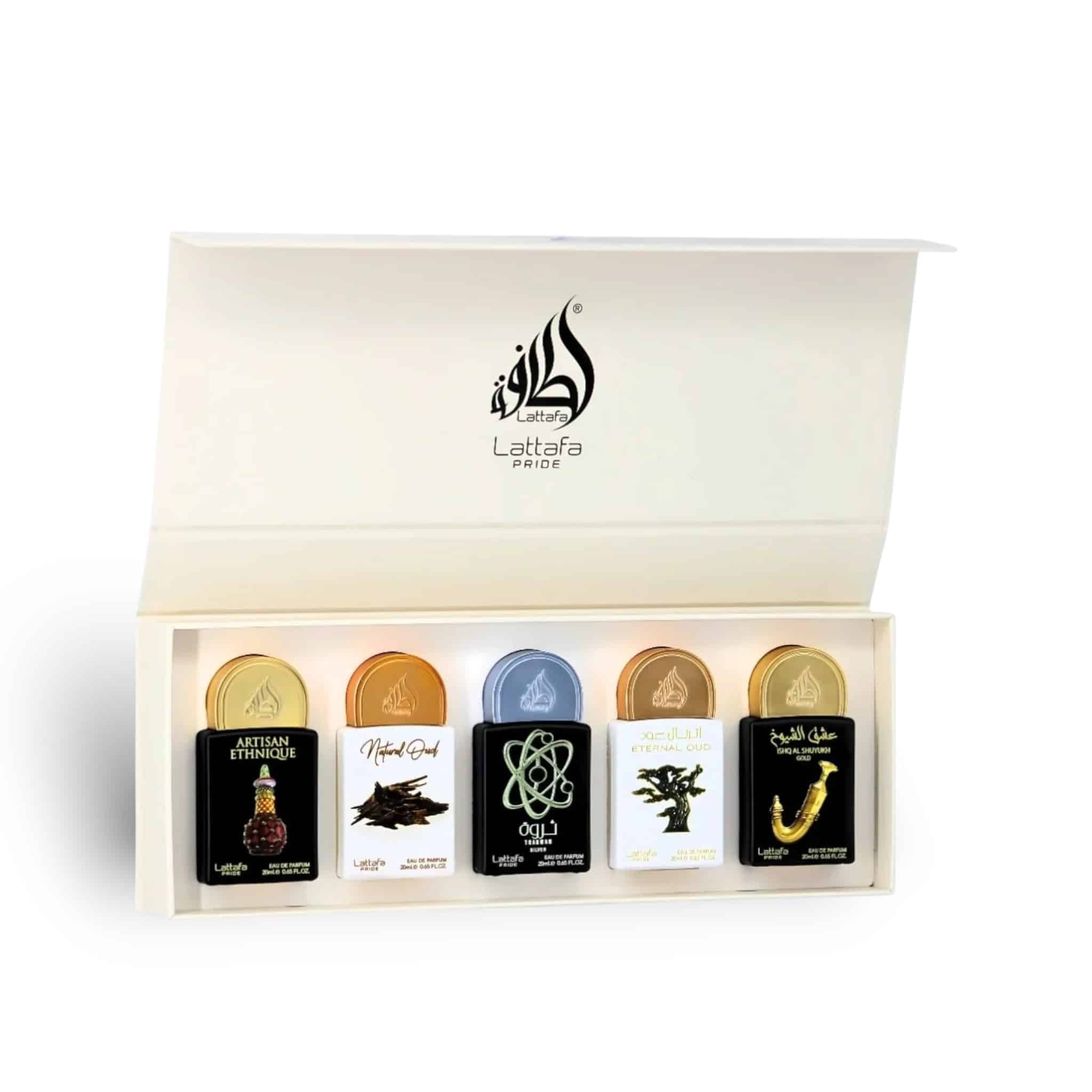 Lattafa Pride Artisan Ethnique 20ml Eau De Parfum 5pcs Gift Set Collection (5 x 20ml)