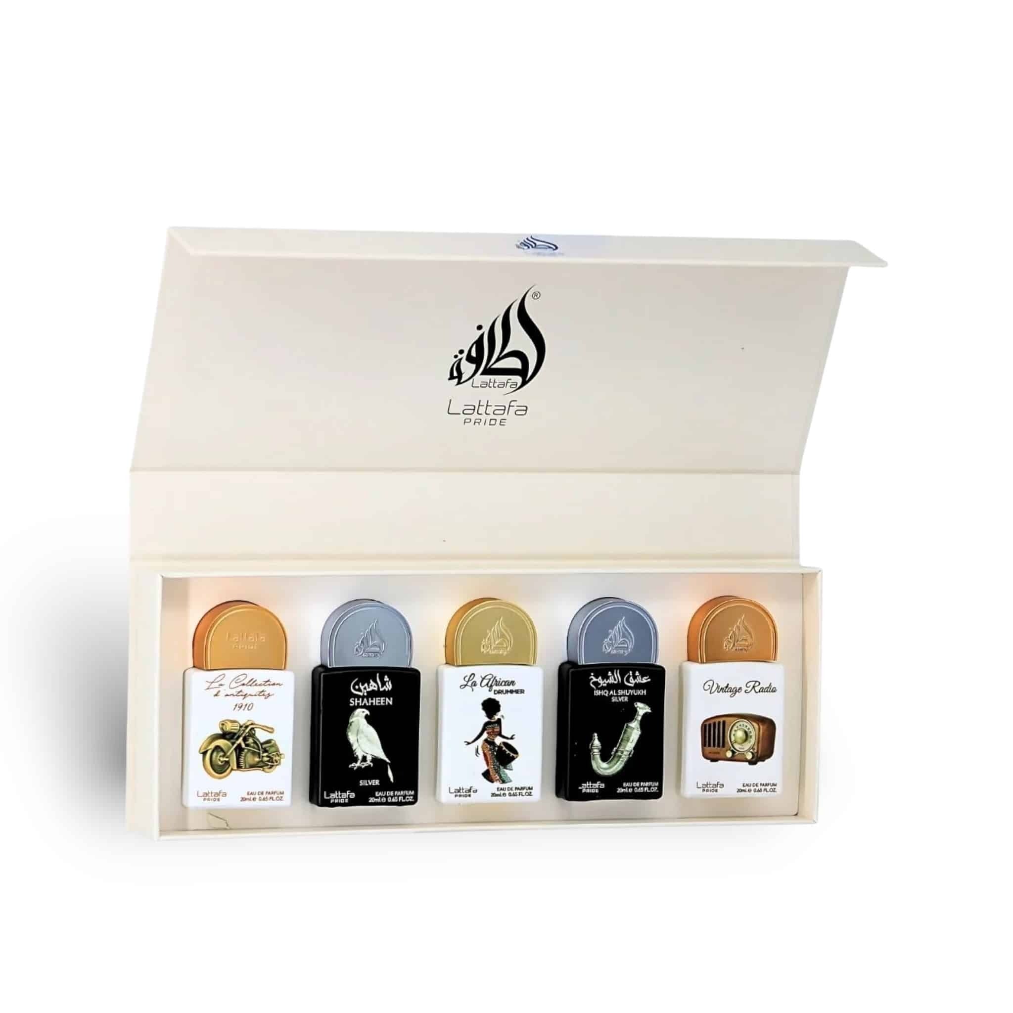 Lattafa Pride La Collection Eau de Parfum Gift Set Collection (5 x 20ml)