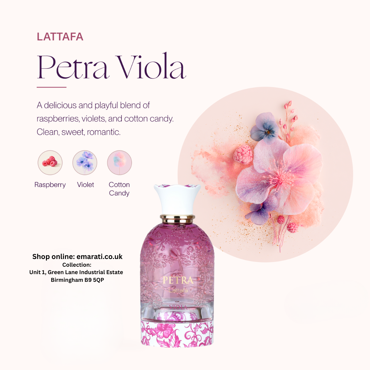 Petra Viola Perfume 100ml Lattafa  Emarati