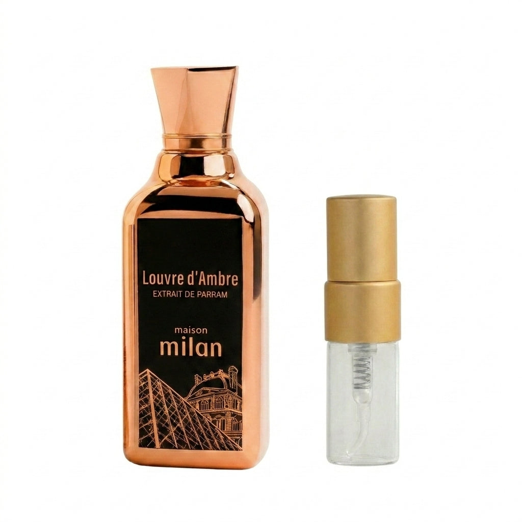 Louvre d’Ambre Perfume Sample 2ml Maison Milan  Emarati