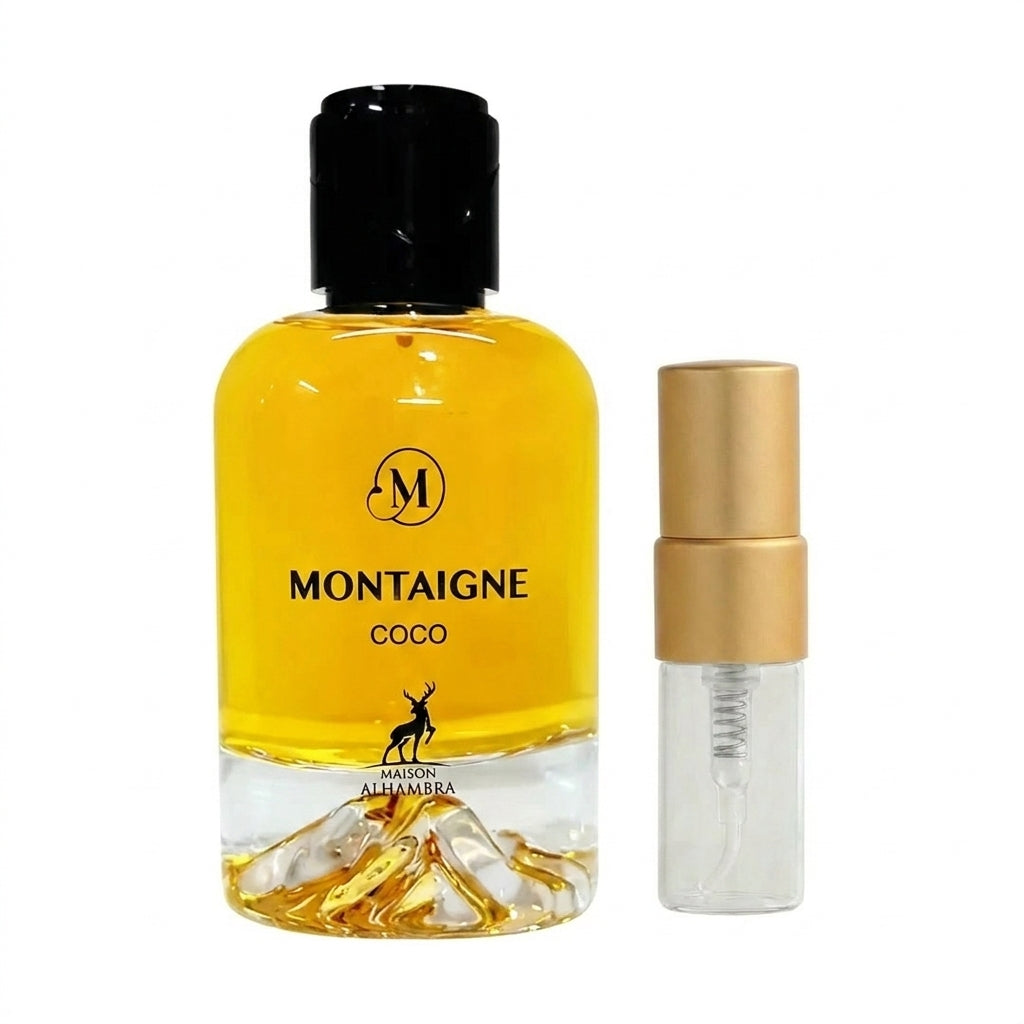 Montaigne Coco Perfume Sample 2ml Maison Alhambra  Emarati