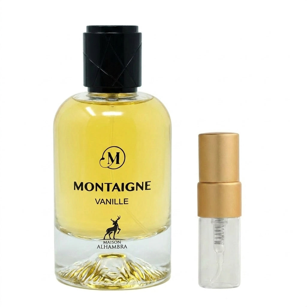 Montaigne Vanille Perfume Sample 2ml Maison Alhambra  Emarati