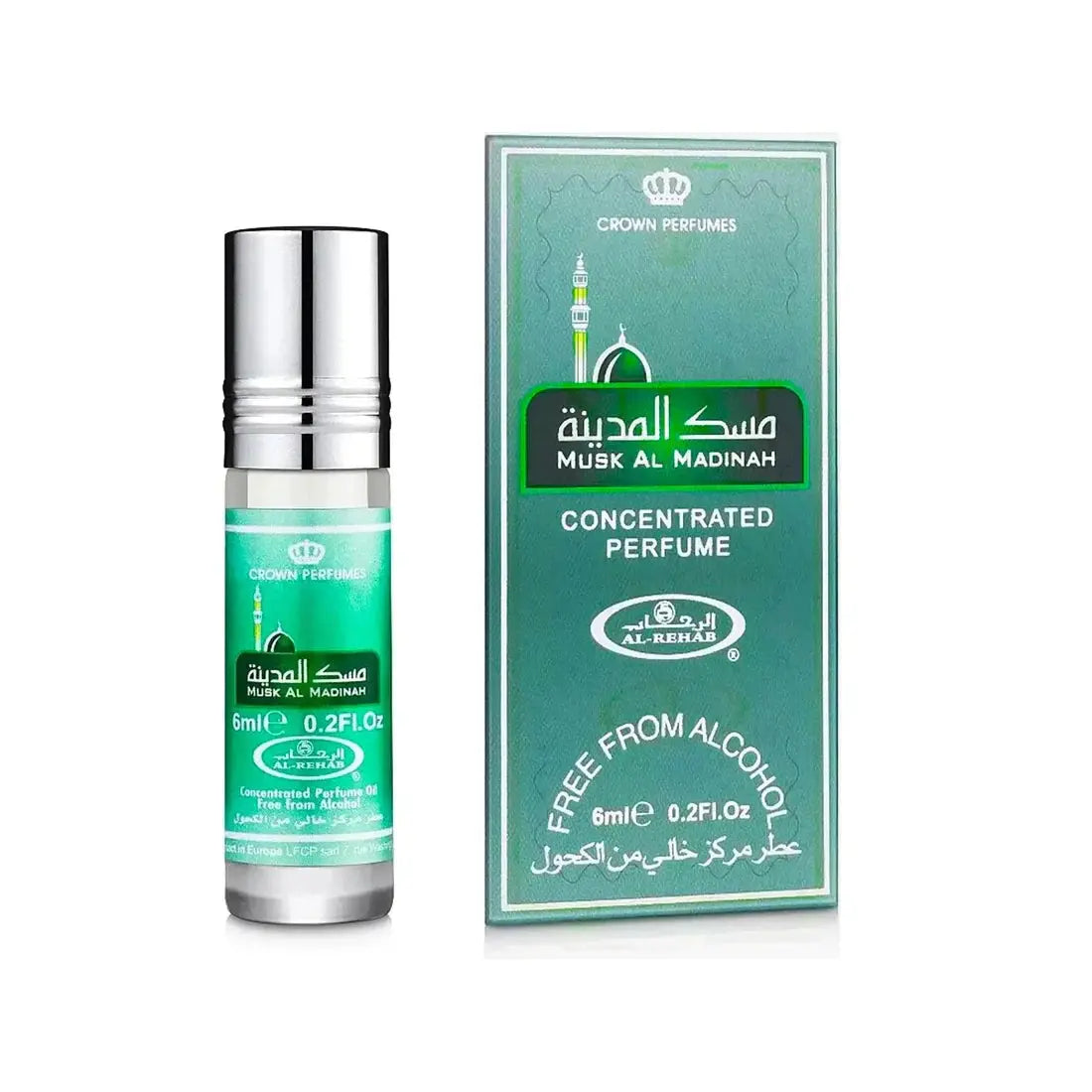 Musk Al Madinah Perfume Oil 6ml Al Rehab - Aromique Beauty Ltd