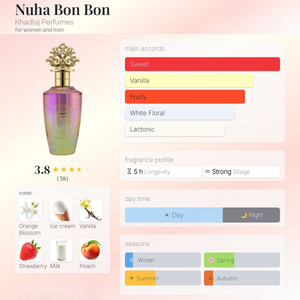 Nuha Bon Bon Eau de Parfum 100ml Khadlaj  Emarati