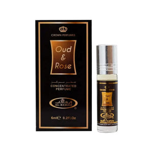 Oud & Rose Perfume Oil 6ml Al Rehab - Aromique Beauty Ltd
