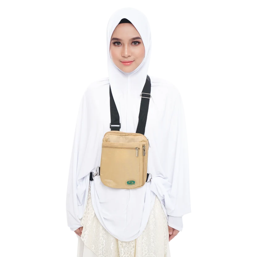 ANTI-THEFT HAJJ & UMRAH SIDE & NECK BAG Women  Emarati