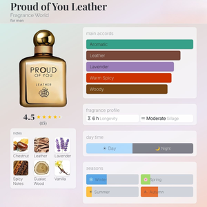 Proud Of You Leather Eau de Parfum 100ml Fragrance World  Emarati
