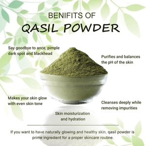 Qasil Powder-Natural Beauty Cleanser for Skin Hair & Body Aromique Beauty Ltd