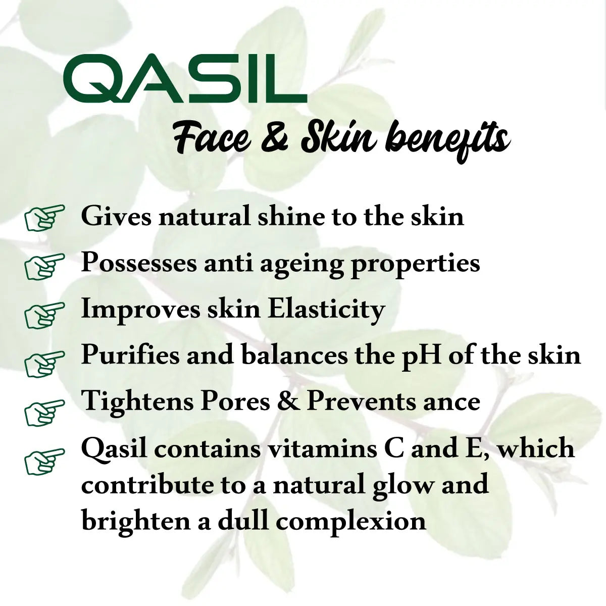 Qasil Powder-Natural Beauty Cleanser for Skin Hair & Body Aromique Beauty Ltd