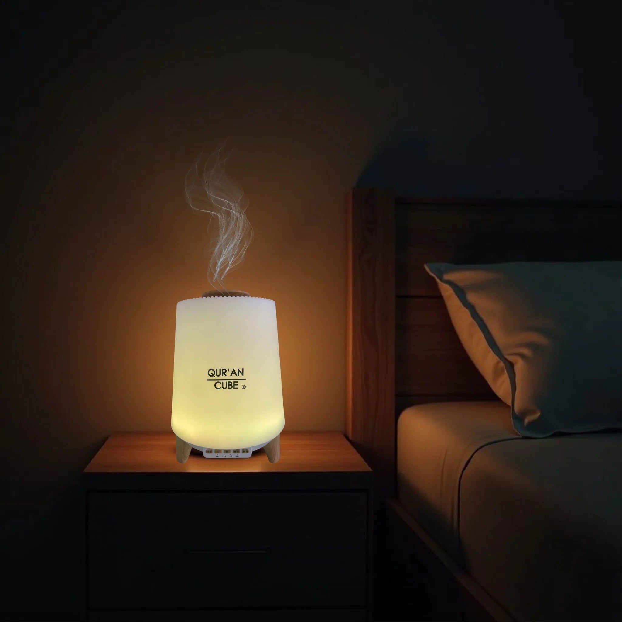 Quran Cube Aroma Diffuser with Quran Speaker – LED Humidifier with Nasheeds Audio  Emarati